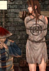 Sexy shaped brunette slave girl gets tortured by cruel chinese warlord. tags: bdsm art, big tits, naked girl, blowjob.