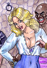 Blonde girl victoris captured in emir's harem!