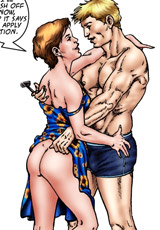Lustful bitch cheating his husband when fucking with another dude